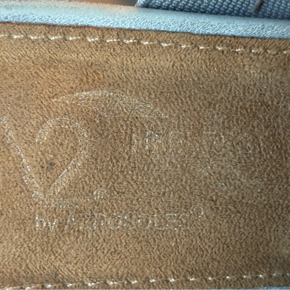 Aerosoles A2 Heel Rest Women’s Slides. Beautiful Scalloped Trim In Light Blue. - Picture 10 of 11